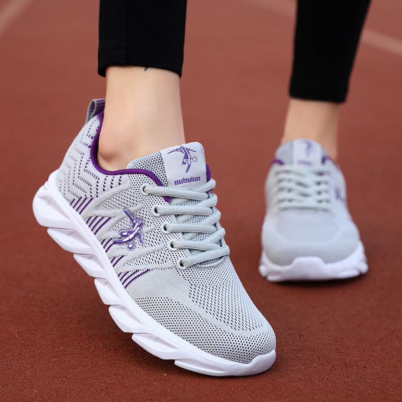 Damen Sportliche Laufschuhe mit atmungsaktiver Mesh-Struktur und federleichtem Dämpfungssystem R&B