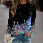 Damen Glitzernder Pullover mit festlichem Design R&B