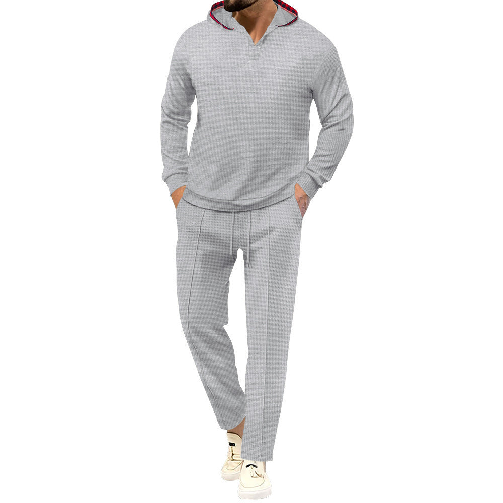 Herren lässiges Hoodie-Set mit innovativem Design und atmungsaktiven Eigenschaften R&B