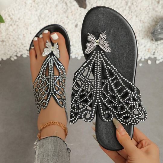 Damen Sandalen mit geschmackvollem Design und funkelnden Applikationen R&B