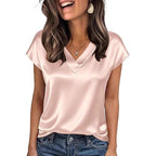 Damen Satinbluse R&B