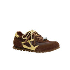 Damen Sneakers im Retro-Stil aus hochwertigem Wildleder mit einzigartigem Schnürdesign R&B
