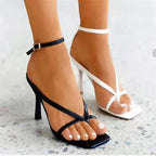 Damen High-Heel Sandalen mit elegantem Schnallenverschluss und modischem Riemendesign R&B