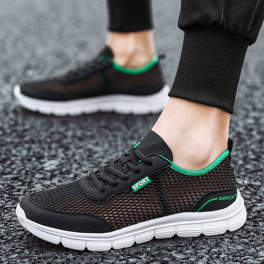 Damen Sportliche Freizeitsneaker mit atmungsaktiver Mesh-Konstruktion und flexibler Sohle R&B