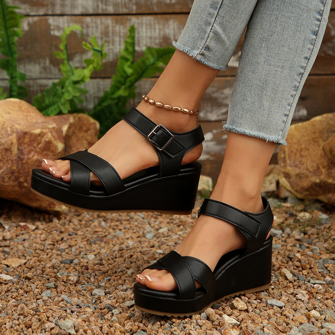 Damen Komfortable Wedge-Sandalen R&B