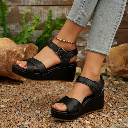 Damen Komfortable Wedge-Sandalen R&B