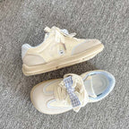 Damen Verspielte Sneakers mit Rüschendetail und bequemer Dämpfung R&B