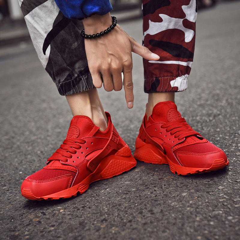 Damen sportliche Sneaker mit atmungsaktiver Oberflächenstruktur und rutschfester Sohle R&B