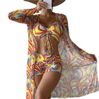 Damen Bikiniset mit lässigem Strandcover R&B