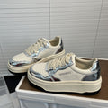 Damen Sneaker mit glänzendem Obermaterial und dämpfender Sohle R&B