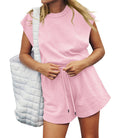 Damen Sportliches Kurzarm-Outfit R&B