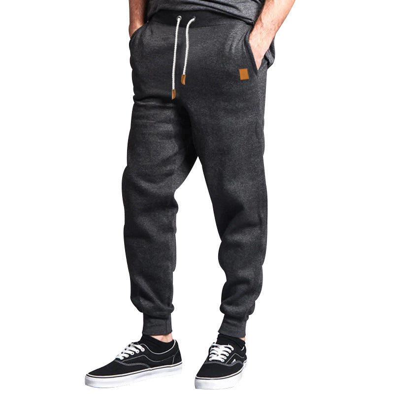 Herren Bequeme Freizeithose im Joggingstil mit Kordelzug und elastischem Bund R&B
