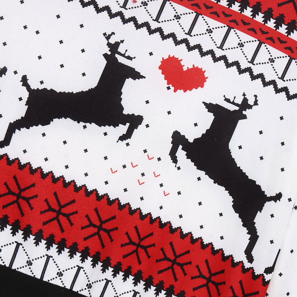 Damen Weihnachtspullover mit festlichem Rentiermotiv und herzlichem Design R&B