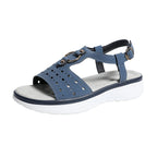 Damen Komfortable Sandalen mit ergonomischem Riemendesign und atmungsaktiver Obermaterialstruktur R&B