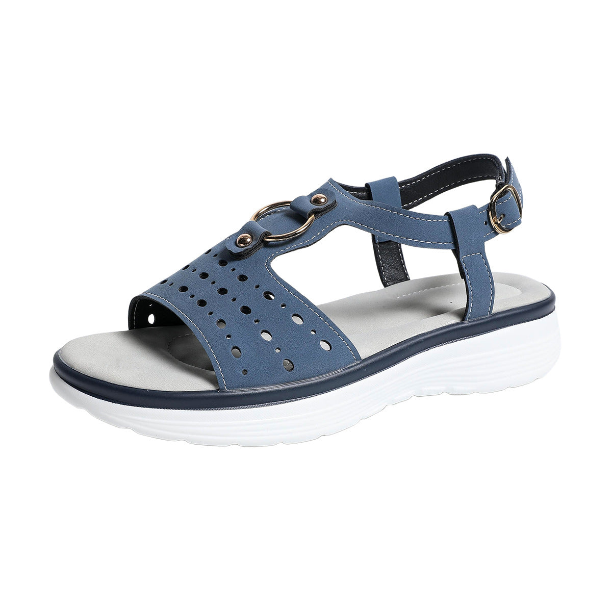 Damen Komfortable Sandalen mit ergonomischem Riemendesign und atmungsaktiver Obermaterialstruktur R&B