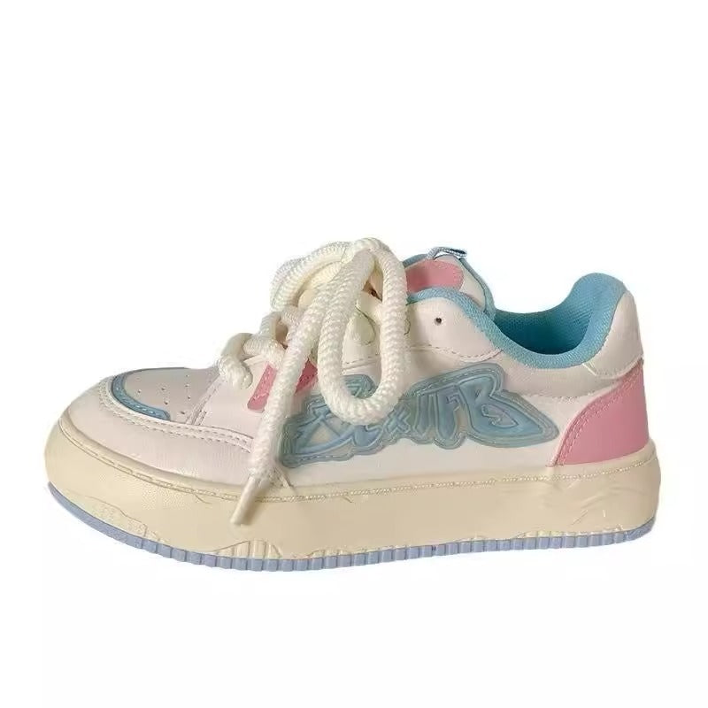 Damen Sportliche Sneaker mit modischen Akzenten und dicker Sohle R&B