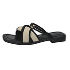 Damen modische Riemchen-Sandalen mit eleganten Akzenten