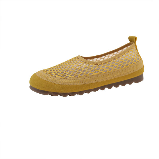 Damen leichte und atmungsaktive Mesh-Ballerinas R&B