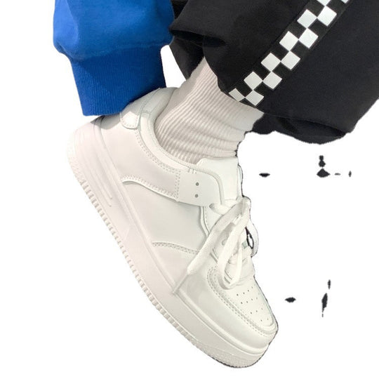Damen modische Sneakers aus hochwertigem Kunstleder mit gepolsterter Sohle R&B