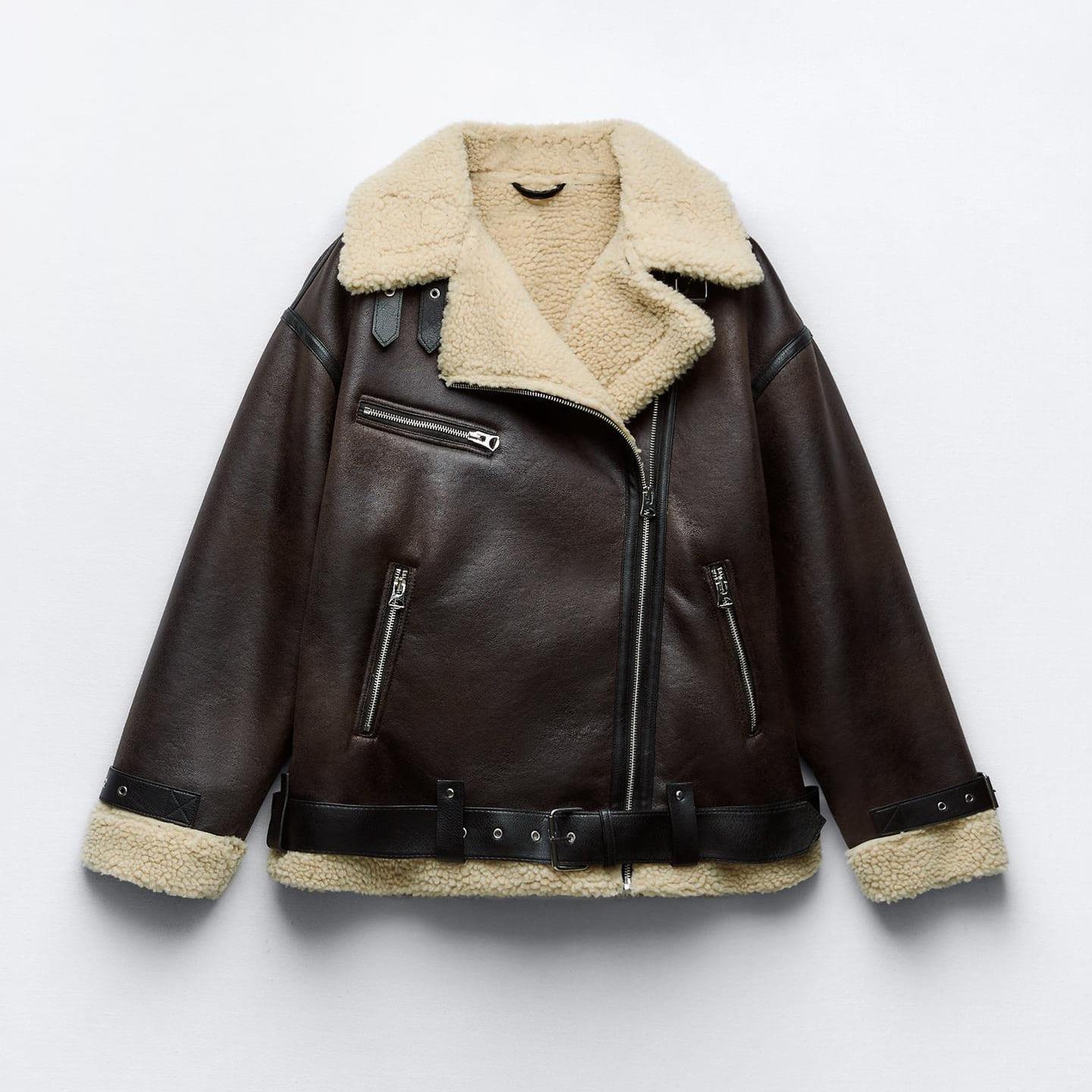R&B | Damenjacke Mit Revers Aus Kunstleder