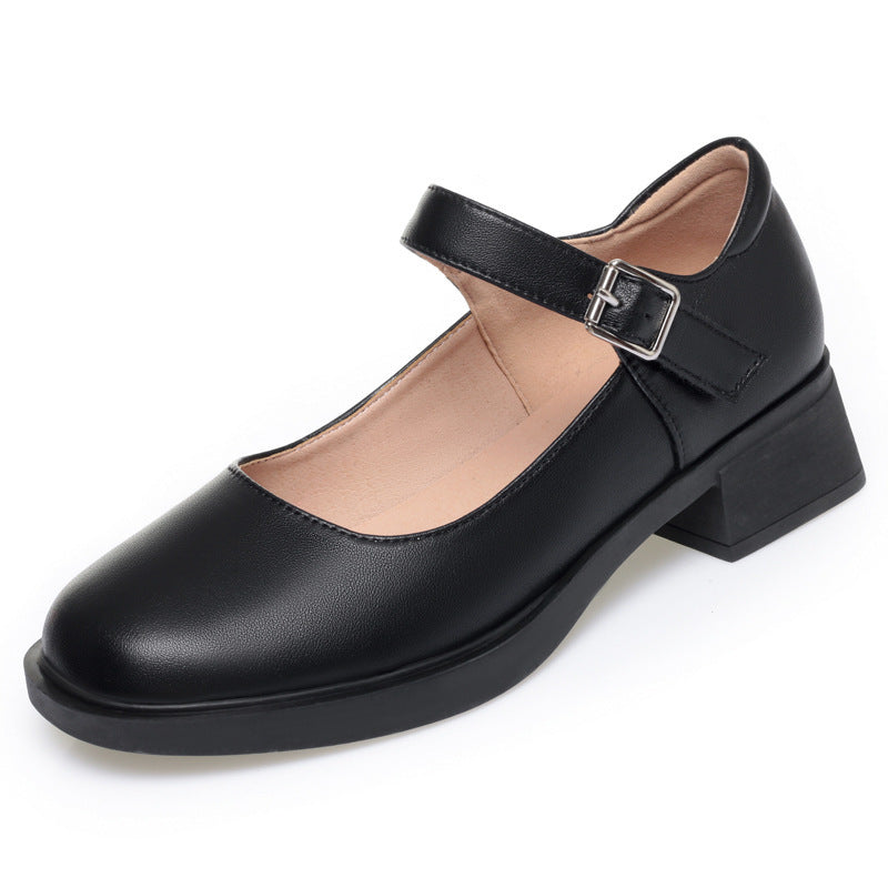 Damen Mary Jane Schuhe mit bequemer Sohle und modischem Riemen R&B