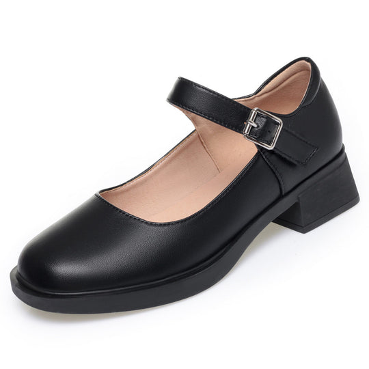 Damen Mary Jane Schuhe mit bequemer Sohle und modischem Riemen R&B