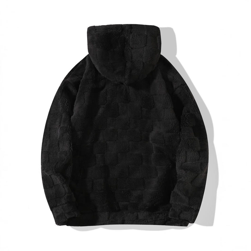 Damen Gemütliches Fleece-Set mit Kapuze und elastischem Bund R&B