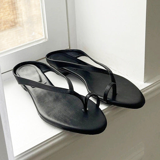 Damen Zehentrenner Sandalen mit komfortablem Keilabsatz und modischem Design R&B