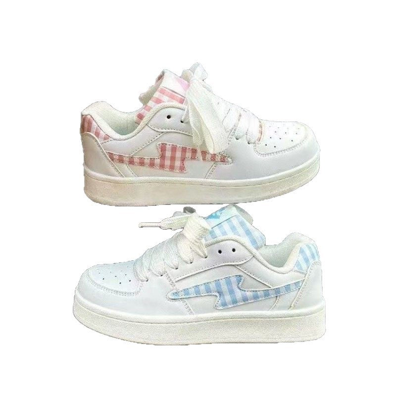 Damen Sportliche Sneaker mit kariertem Design und bequemer Dämpfung R&B