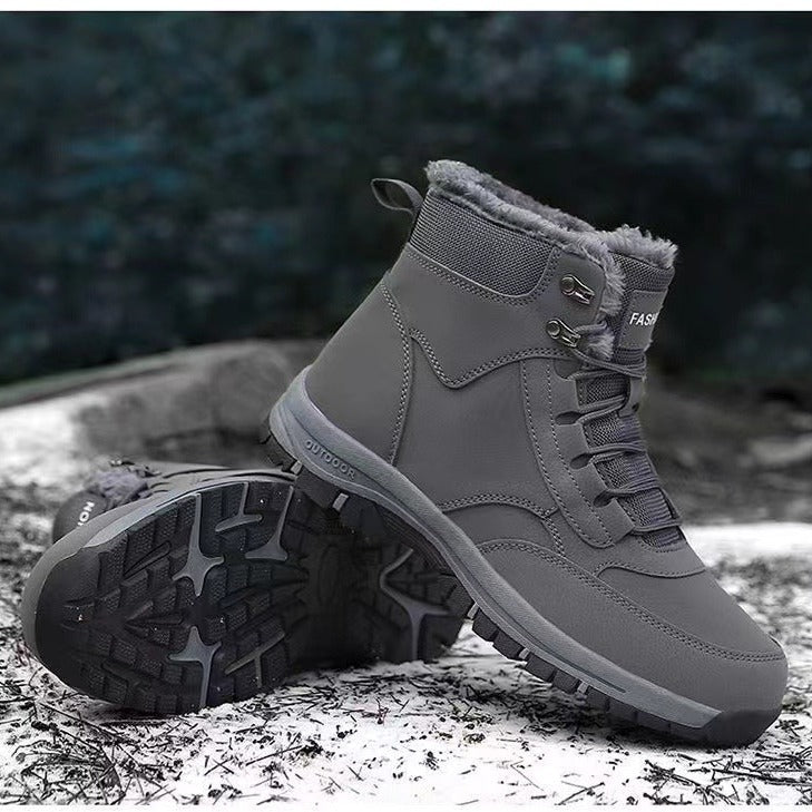 Damen gefütterte Winterstiefel mit rutschfester Profilsohle R&B