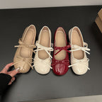 Damen Ballerinas mit modischem Schleifenakzent und bequemer Innensohle R&B