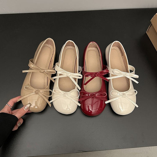 Damen Ballerinas mit modischem Schleifenakzent und bequemer Innensohle R&B