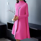 Damen trendiger Midi-Mantel R&B