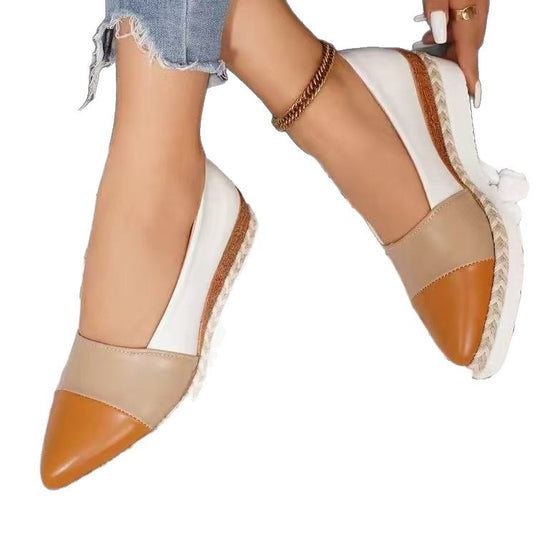 Damen Wedge-Pantoletten mit elegantem Geflecht und vielseitiger Sohle R&B