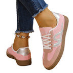 Damen Sportliche Sneakers mit atmungsaktiver Oberflächenstruktur und rutschfester Sohle R&B