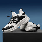 Damen Sportliche Sneakers mit elastischem Obermaterial und rutschfester Sohle
