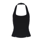 Damen Elegantes Oberteil mit quadratischem Ausschnitt und speziellen Schlitzdetails R&B