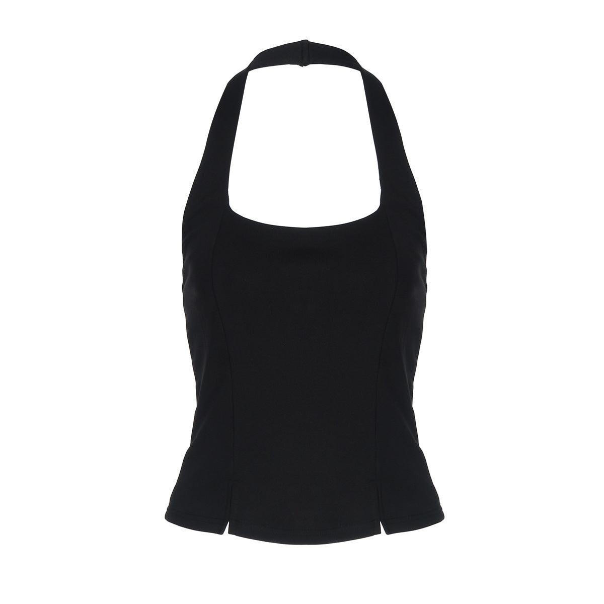 Damen Elegantes Oberteil mit quadratischem Ausschnitt und speziellen Schlitzdetails R&B