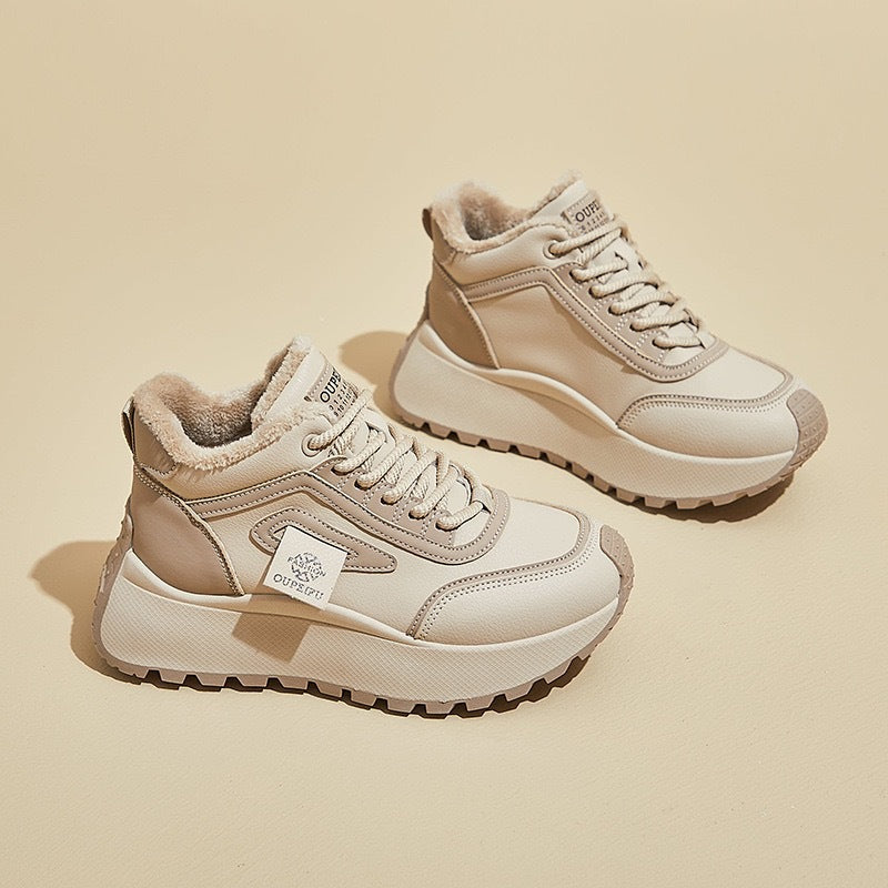 Damen Sneaker mit warmem Futter und rutschfester Sohle R&B