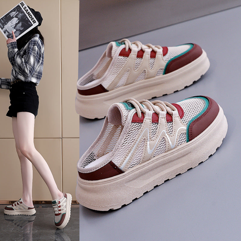 Damen modische Sneakers mit atmungsaktiver Netzoberfläche und dämpfendem Komfort R&B