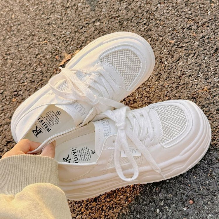 Damen Chunky Sneaker mit atmungsaktiver Mesh-Oberfläche und dämpfender Sohle R&B
