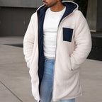 Herren umkehrbare Winterjacke mit weichem Innenfutter R&B