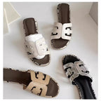 Damen modische Slides mit eleganten Akzenten R&B