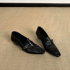 Damen elegante Ballerinas mit modischem Riemchen und hochwertiger Lederverarbeitung R&B
