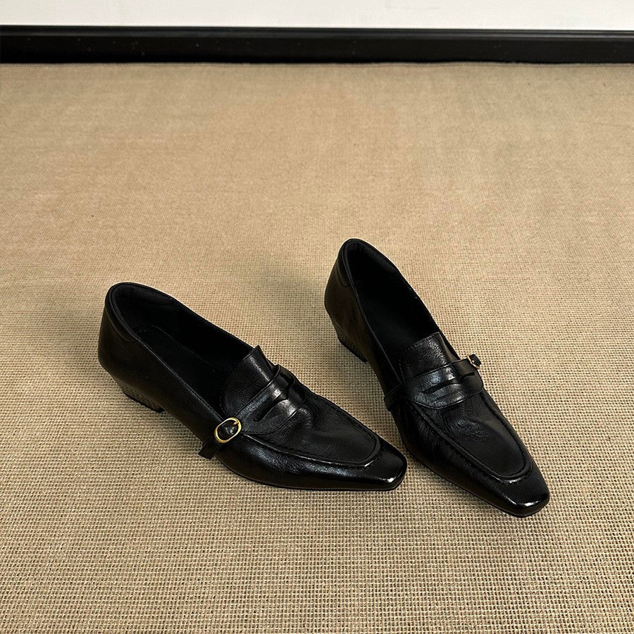 Damen elegante Ballerinas mit modischem Riemchen und hochwertiger Lederverarbeitung R&B