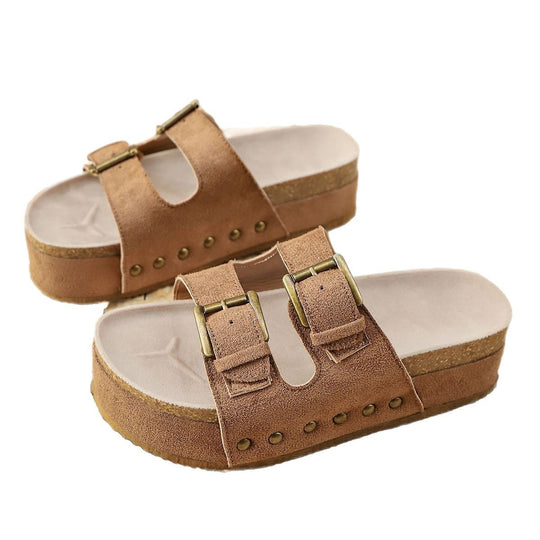 Damen Komfortable Clogs mit doppelt verstellbaren Riemen R&B