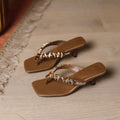 Damen elegante Riemchen-Sandaletten mit verzierten Glitzerdetails