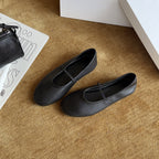 Damen Ballerinas mit elastischem Riemen für optimalen Halt R&B
