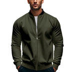 Herren Sportliche Bomberjacke mit hochschließendem Kragen und praktischen Taschen R&B