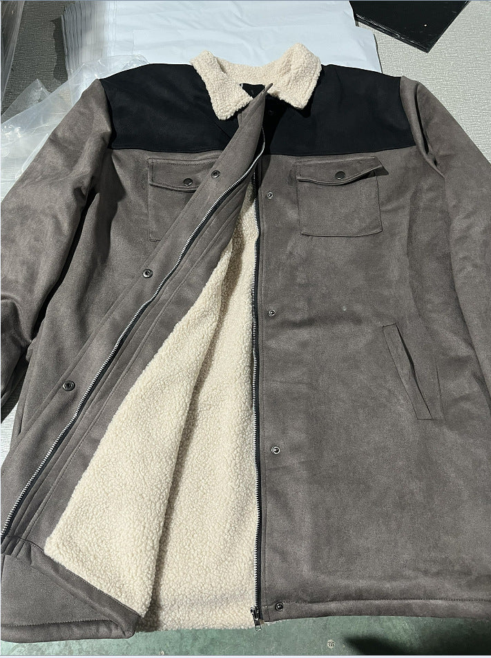 Herren erstklassige Jacke mit Teddyfutter R&B